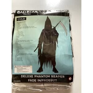 Deluxe Phantom Grim Reaper Halloween Costume. Bad Bear Brand. Size Small 6-8.